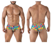 Boxer imprimé Xtremen 91249 à bulles colorées